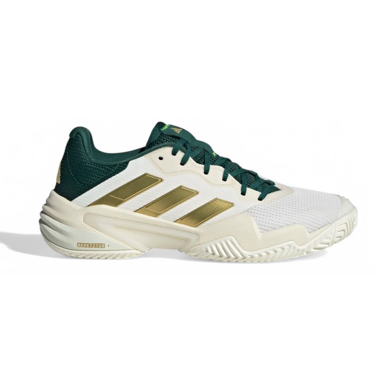adidas Tennis Shoes Barricade 13 VTG Allcourt/Stability 2025 white/gold/green men's