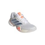 adidas Barricade 14 Allcourt Tennis Shoes (Stability) 2026 white/blue/orange ladies