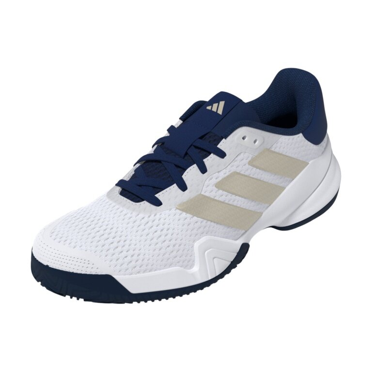 adidas tennis shoes Barricade Allcourt 2026 white/navy blue children