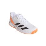 adidas Courtflash Speed 2 tennis shoes white/orange/black men's