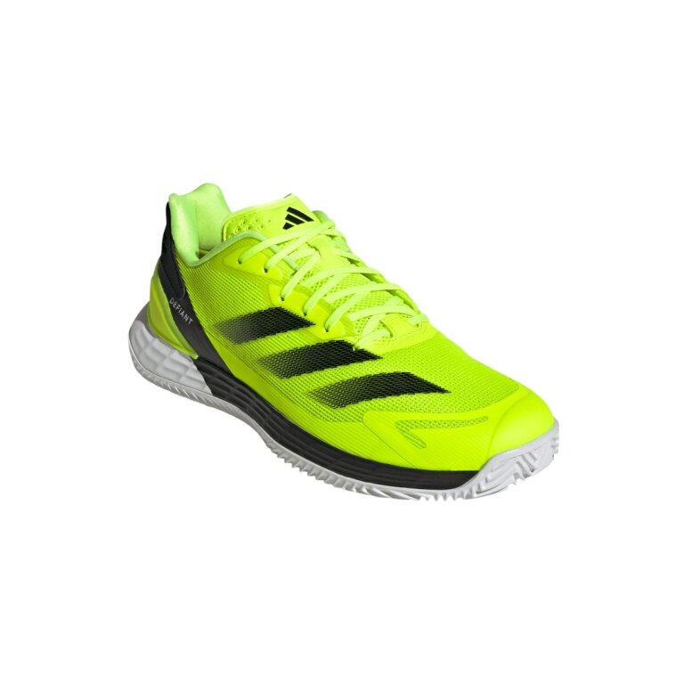 adidas Defiant Speed 2 Clay/Sand Court Tennis Shoes lime yellow/black/white Men's