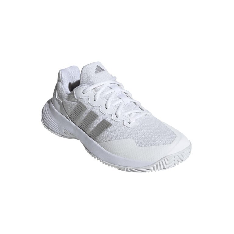 adidas Tennis Shoes GameCourt 2 Allcourt 2026 white/silver ladies