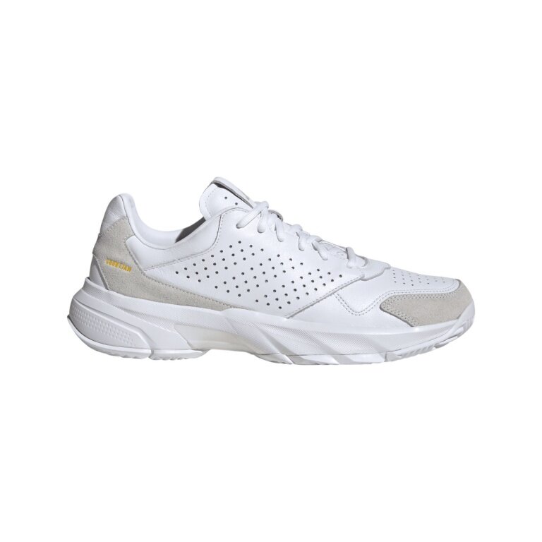 adidas CourtJam Control 3 Premium Allcourt Tennis Shoes white/beige men's