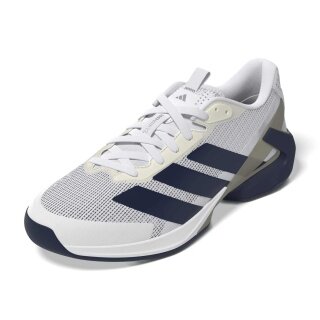 adidas tennis shoes adizero Ubersonic 5 Allcourt/lightweight white/dark blue/silver men