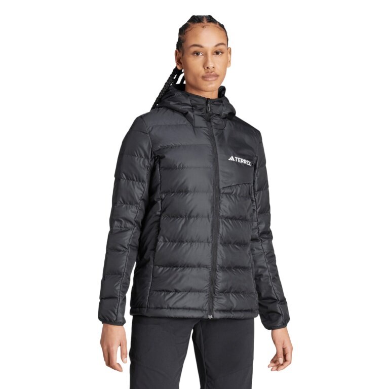 adidas Terrex Multi Light Hooded Down Jacket black ladies