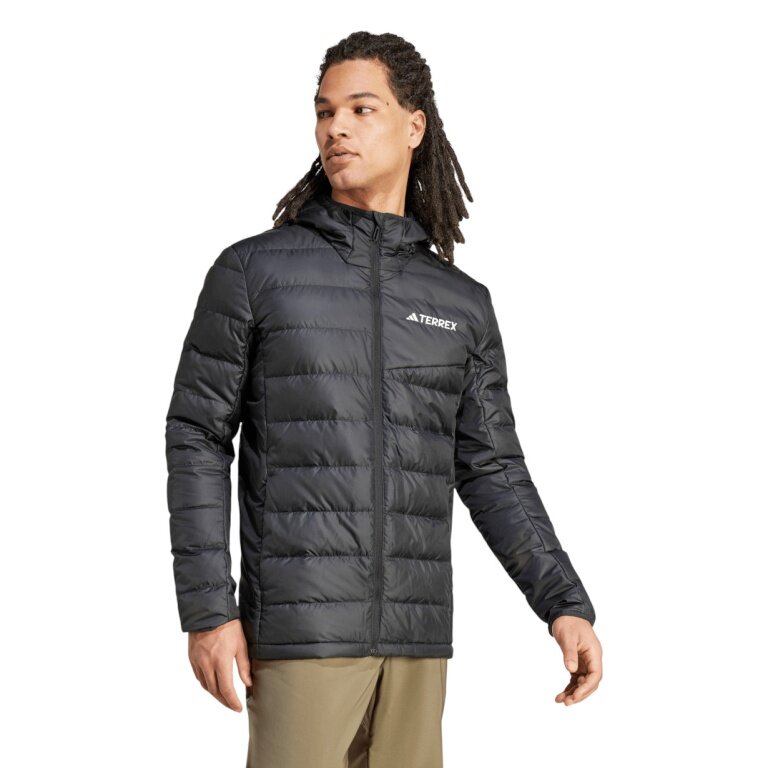 adidas Terrex Multi Light Hooded Down Jacket (warm, water-repellent) black men's