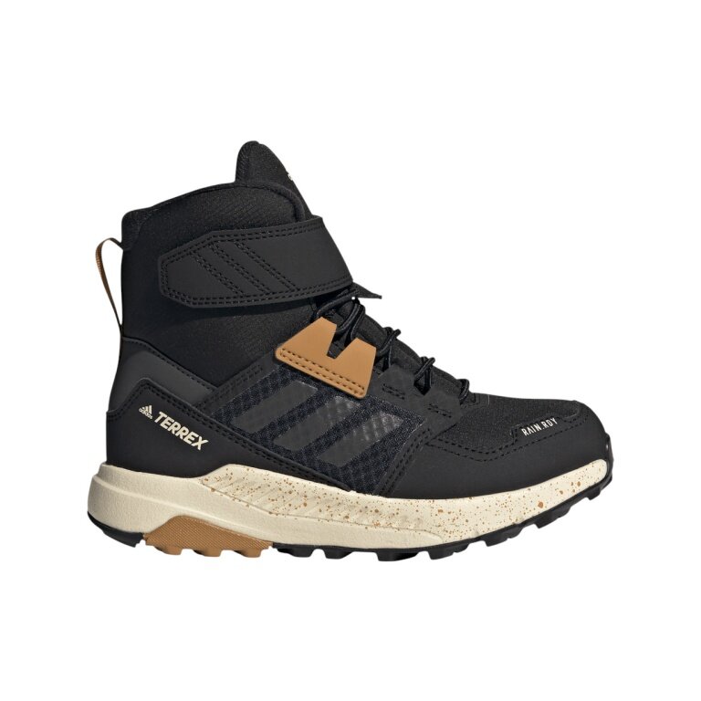 adidas Terrex Trailmaker High COLD.RDY hiking shoes (textile, warm) black/brown/beige children