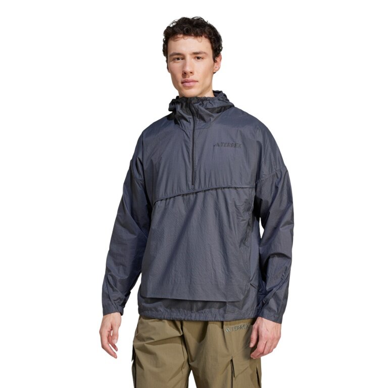adidas Terrex Xploric Wind Anorak grey men's wind jacket