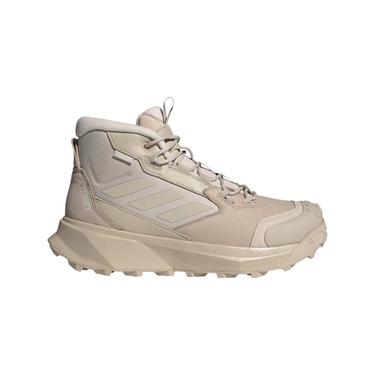 adidas Winter Hiking Shoes Terrex Leather Mid Cut Rain.Rdy Cold.Rdy (waterproof, warm) beige men's