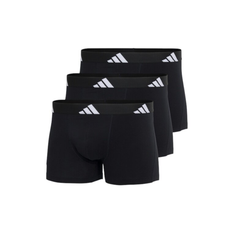 adidas underwear boxershorts trunk active flex cotton black men's - 3 pieces
