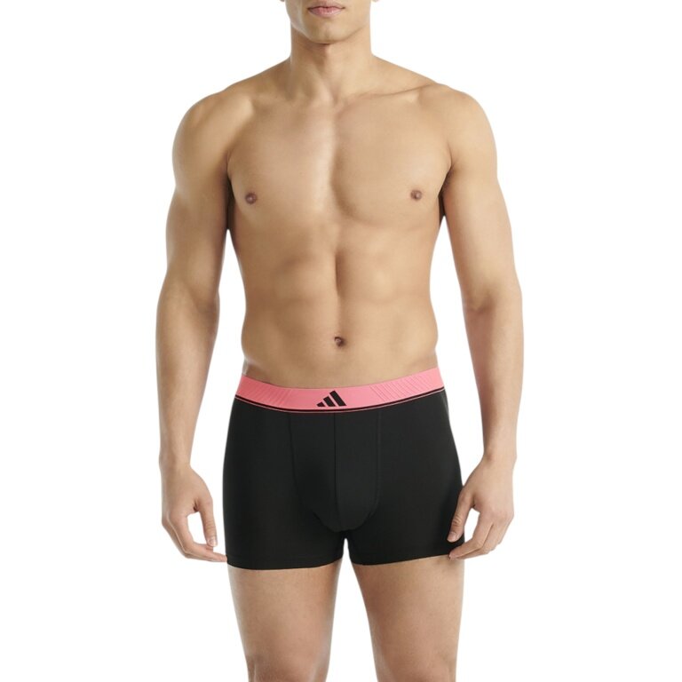 adidas underwear boxershorts trunk Climacool Active Micro Flex Eco black/pink/beige/grey men's - 3 pieces