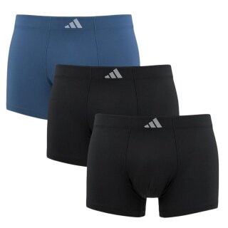 adidas underwear boxershorts trunk Climacool Active Micro Tech - black/blue - pack of 3