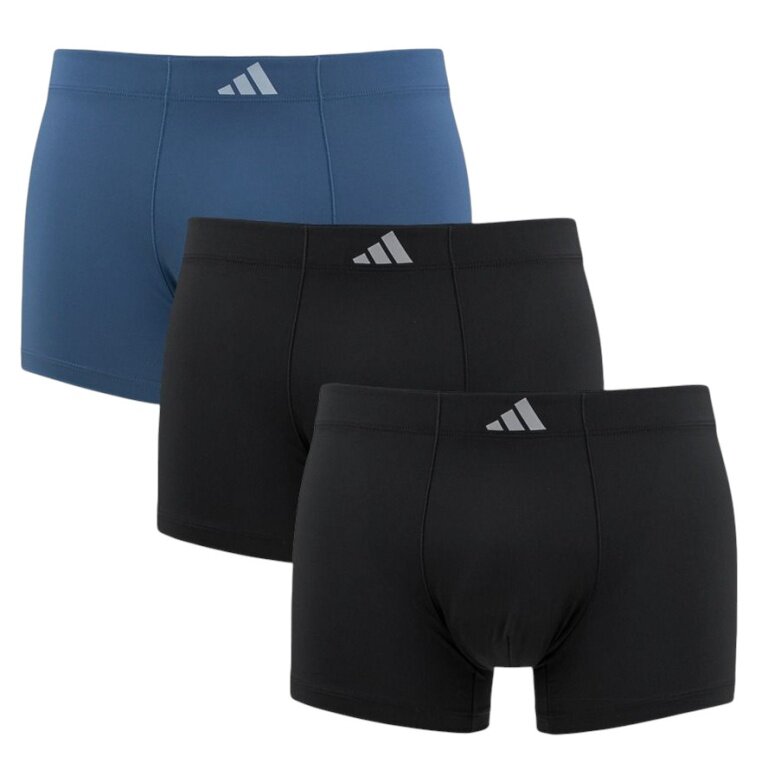 adidas underwear boxershorts trunk Climacool Active Micro Tech - black/blue - pack of 3