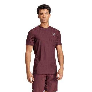 adidas Tennis T-shirt Climacool+ Airchill Freelift (slim fit, optimal freedom of movement) burgundy Men's
