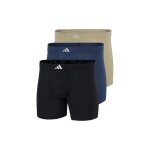 adidas underwear boxershorts boxer brief active micro tech black/dark blue/green men's - 3 pieces