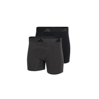 adidas underwear boxershorts ergonomic brief black/dark grey - 2 pieces