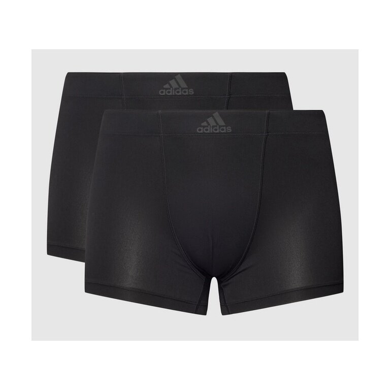 adidas Underwear Boxer Shorts Trunk with Logo Print black - 2 pieces