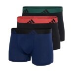 adidas underwear boxershorts trunk active flex cotton black/dark blue men's - 3 pieces