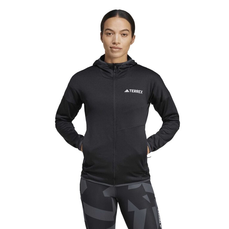 adidas Terrex Xperior Climawarm Light Fleece Hiking Jacket (slim fit) black ladies