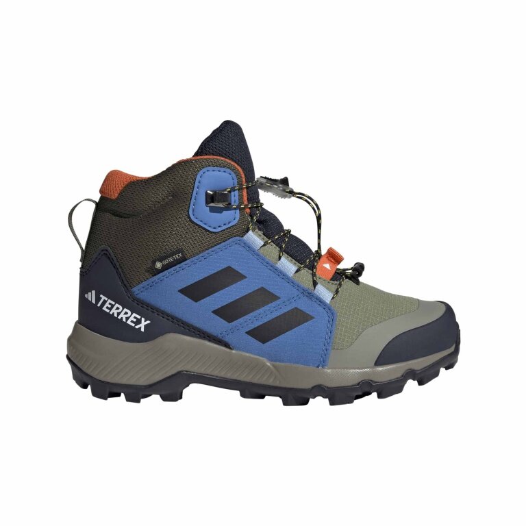adidas Terrex GORE-TEX Mid hiking shoes (waterproof) olive green/blue children