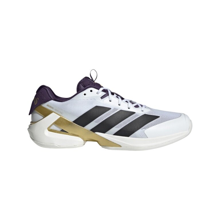adidas tennis shoes adizero Ubersonic 5 Allcourt/Lightweight 2025 white/black/gold men's