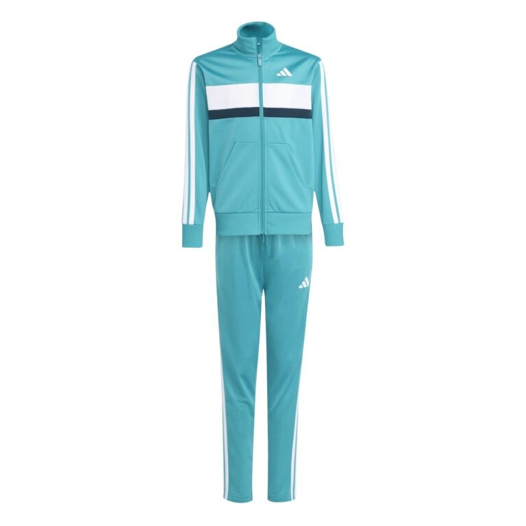 adidas Tracksuit Seasonal Essentials Tiberio 3-Stripes teal blue Kids