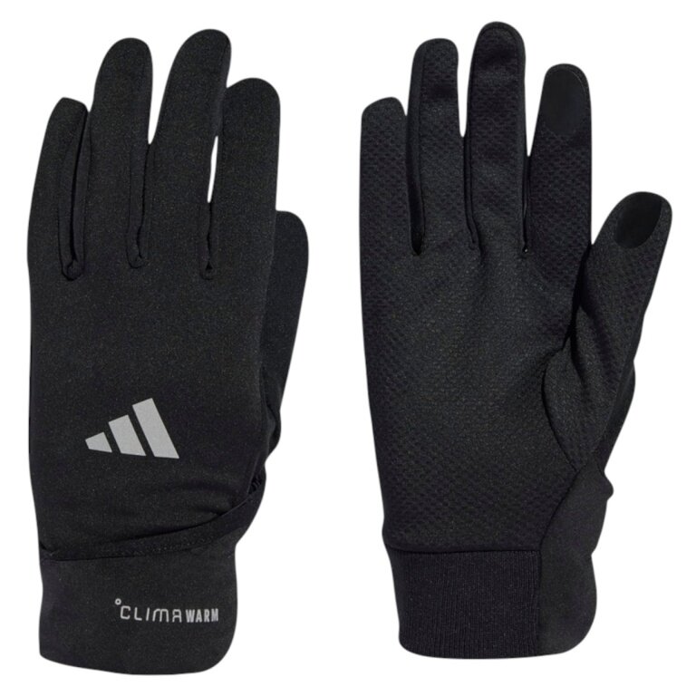 adidas Running Gloves Run Glove Conv CLIMAWARM (reflective details) black - 1 pair