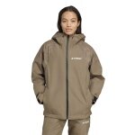 adidas Terrex Xperior Hybrid PRIMEKNIT CLIMAPROOF+ Ski Jacket (waterproof) brown ladies