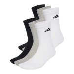adidas Sportsocks Crew Cushion New Logo (fully cushioned) multicoloured white/grey/black - 6 pairs