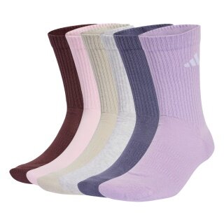 adidas Sports Socks Crew Cushion New Logo (fully cushioned) assorted colours - 6 pairs
