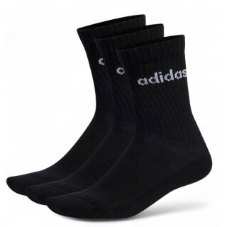 adidas Sports Socks Linear Crew Cushioned (Cotton) black - 3 pairs