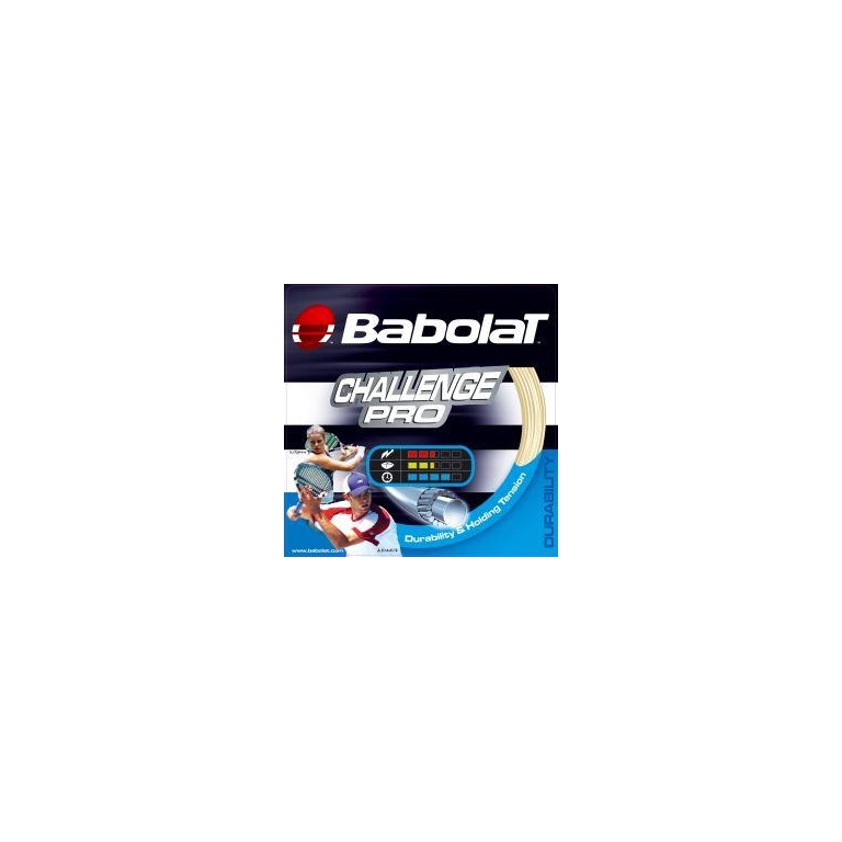 Stringing with tennis string Babolat Challenge Pro