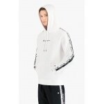 Champion Hoodie in Cotton Terry with Double Logo Piping White Men