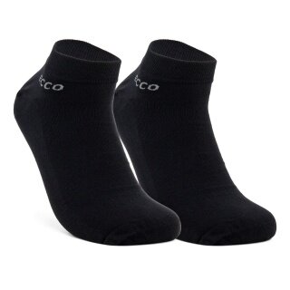 ECCO Daily Sock Sneaker Classic Longlife 2-Pack (durable and breathable) black Men - 2 pairs