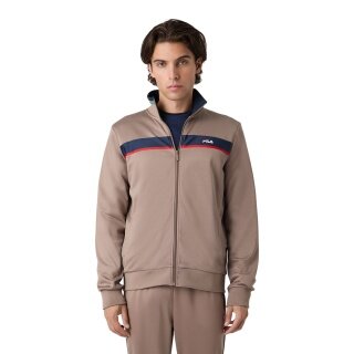 Fila Leisure Sports Jacket Sagano (Sweat Jacket, 100% Polyester) Full Zip - taupe brown Men's