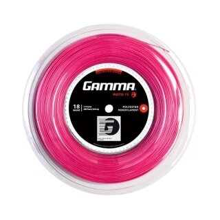 Gamma Tennis String Moto (Durability + Spin) pink 100m reel