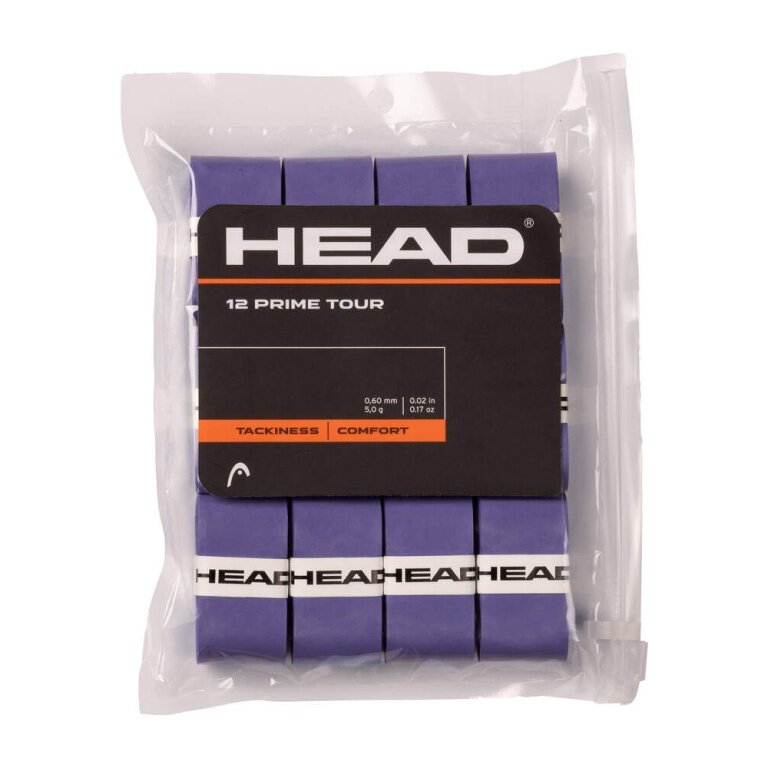 Head Overgrip Prime Tour 0.6 mm (Comfort, Grip) purple 12-pack clip bag