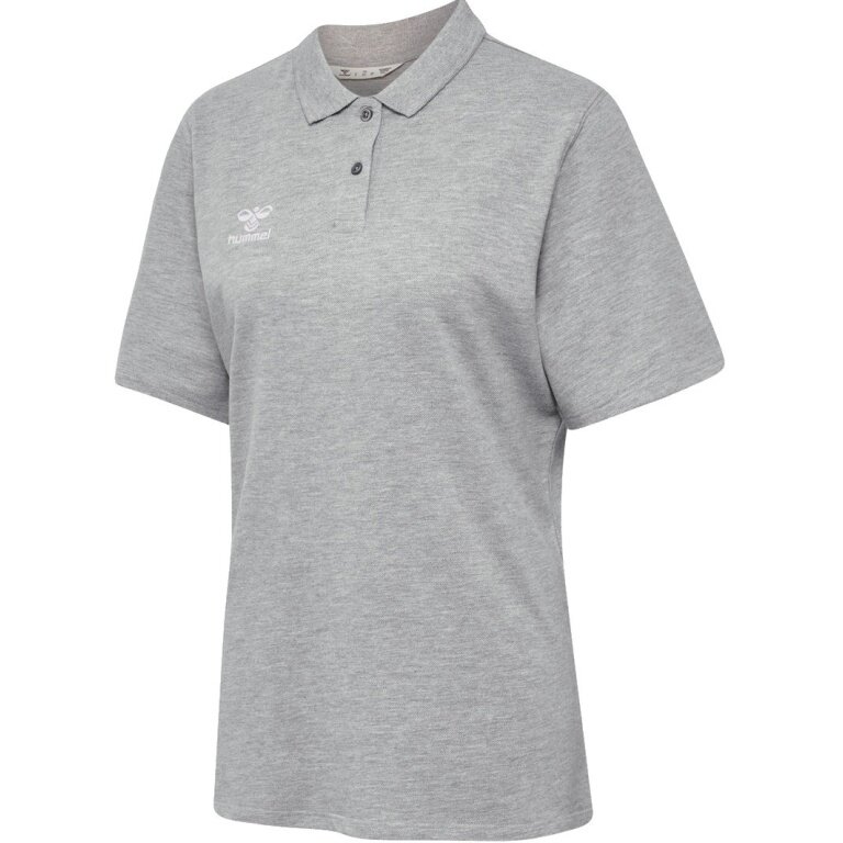 hummel Sport/Leisure Polo hmlGO 2.0 (Organic Cotton) Short Sleeve Grey Women
