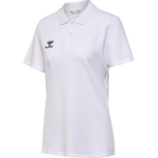 hummel Sport/Leisure Polo hmlGO 2.0 (Organic Cotton) Short Sleeve White Women