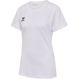 hummel Sport/Leisure Shirt hmlGO 2.0 (Organic Cotton, Classic Design) Short Sleeve White Women