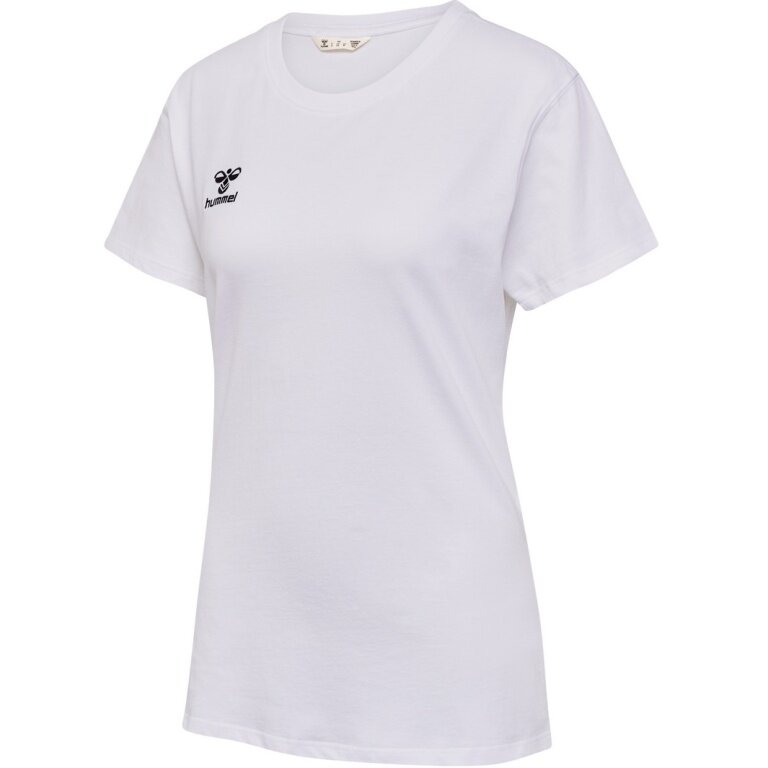 hummel Sport/Leisure Shirt hmlGO 2.0 (Organic Cotton, Classic Design) Short Sleeve White Women