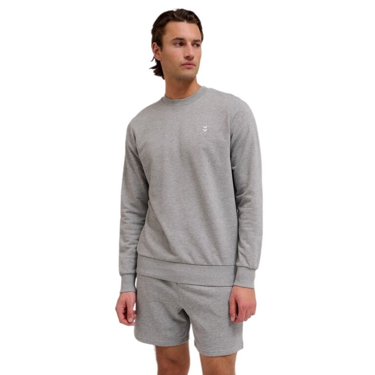Hummel leisure pullover hmlPULSE sweat crewneck grey men's
