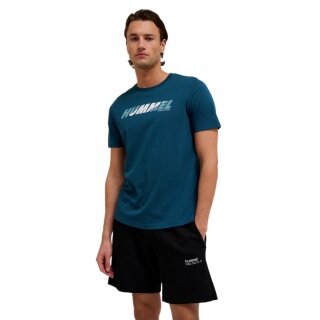 Hummel leisure T-shirt hmlGRAPHIC Bold Logo Tee (cotton) blue men's