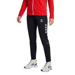 hummel hmlCORE 2.0 Woven Pants (elastic waistband) long black/white ladies' leisure trousers