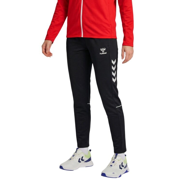 hummel hmlCORE 2.0 Woven Pants (elastic waistband) long black/white ladies' leisure trousers