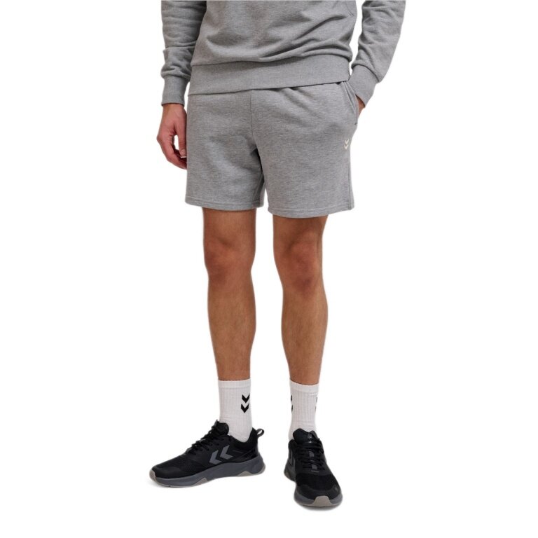 Hummel hmlPULSE Sweat Shorts (Cotton, high wearing comfort) short grey men's