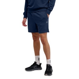 Hummel hmlPULSE Sweat Shorts (Cotton, high wearing comfort) short navy blue men's