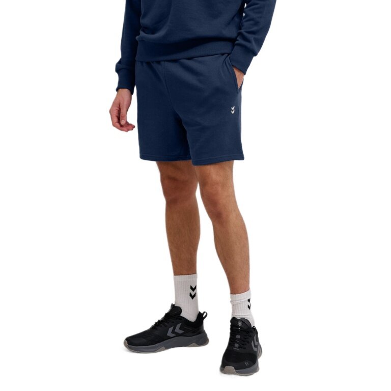 Hummel hmlPULSE Sweat Shorts (Cotton, high wearing comfort) short navy blue men's