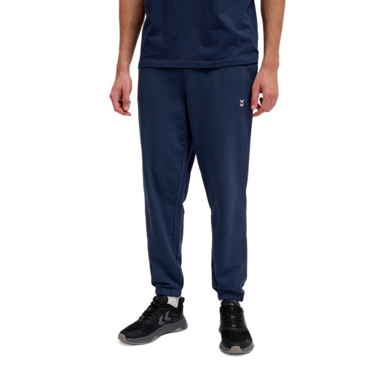Hummel hmlPULSE Sweat Pants (Cotton, high wearing comfort) long navy blue men's