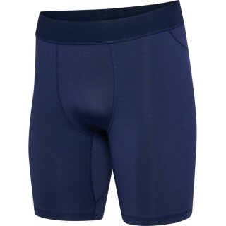 hummel Functional Trousers hmlBL Performance Short Tight (Polyester, fitted) navy blue Men's